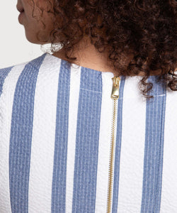 Seersucker Everyday Dress Miaki Swiss Made Womenswear