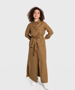 Oversized Linen Shirt Dress Miaki Swiss Made Womenswear