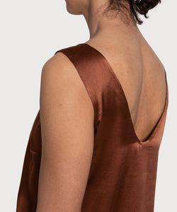 Sleeveless Silk Dress Miaki Swiss Made Womenswear