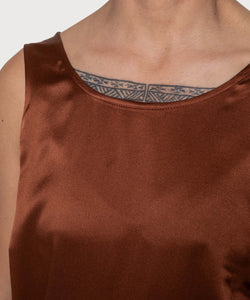 Sleeveless Silk Dress Miaki Swiss Made Womenswear