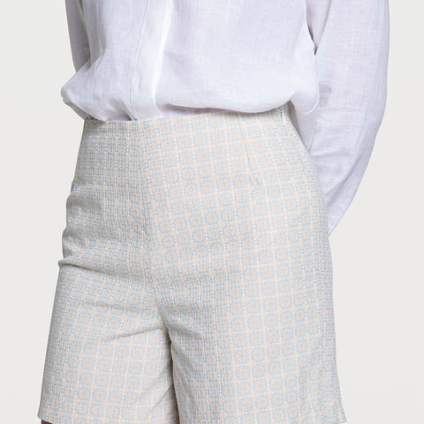 Light Blue / 34 Tailored Shorts Miaki Swiss Made Womenswear