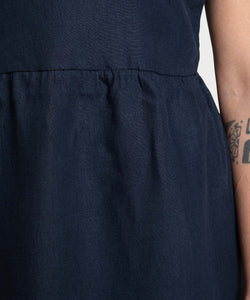 Volant Linen Dress Miaki Swiss Made Womenswear