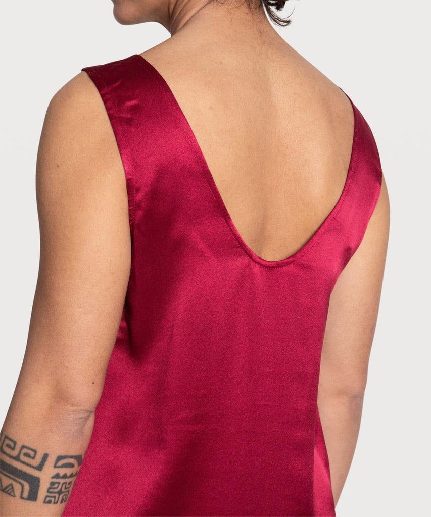 Sleeveless Silk Dress Miaki Swiss Made Womenswear