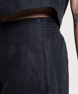 Relaxed Linen Weekend Shorts Miaki Swiss Made Womenswear