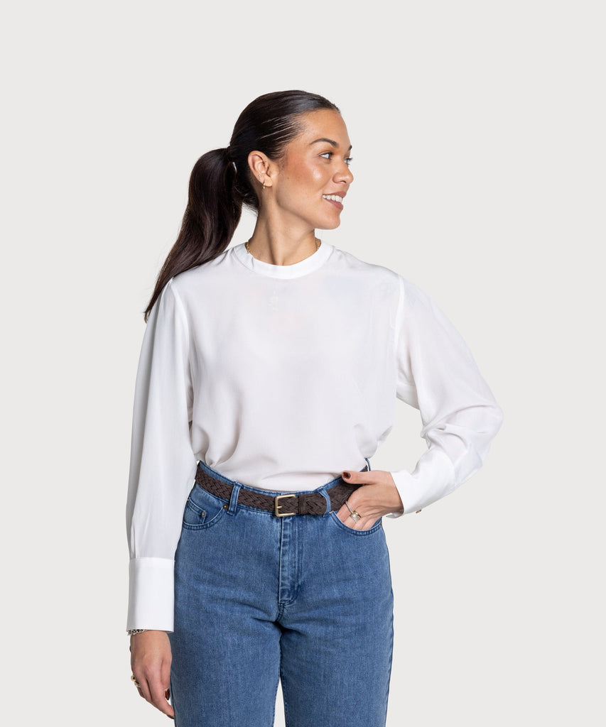 Longsleeve Silk Top Miaki Swiss Made Womenswear