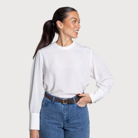 Longsleeve Silk Top Miaki Swiss Made Womenswear
