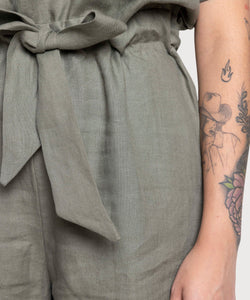 Short Sleeve Linen Overall Miaki Swiss Made Womenswear