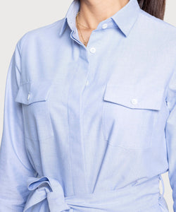 Oxford Shirt Dress Miaki Swiss Made Womenswear