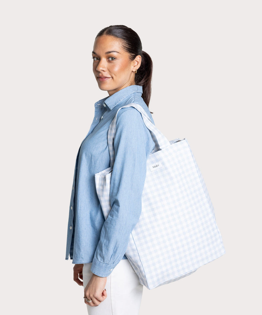 Linen Strap Tote Miaki Swiss Made Womenswear