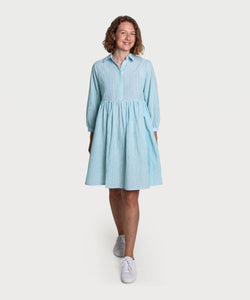 Blue / XS Boheme Relaxed Short Shirt Dress Miaki Swiss Made Womenswear