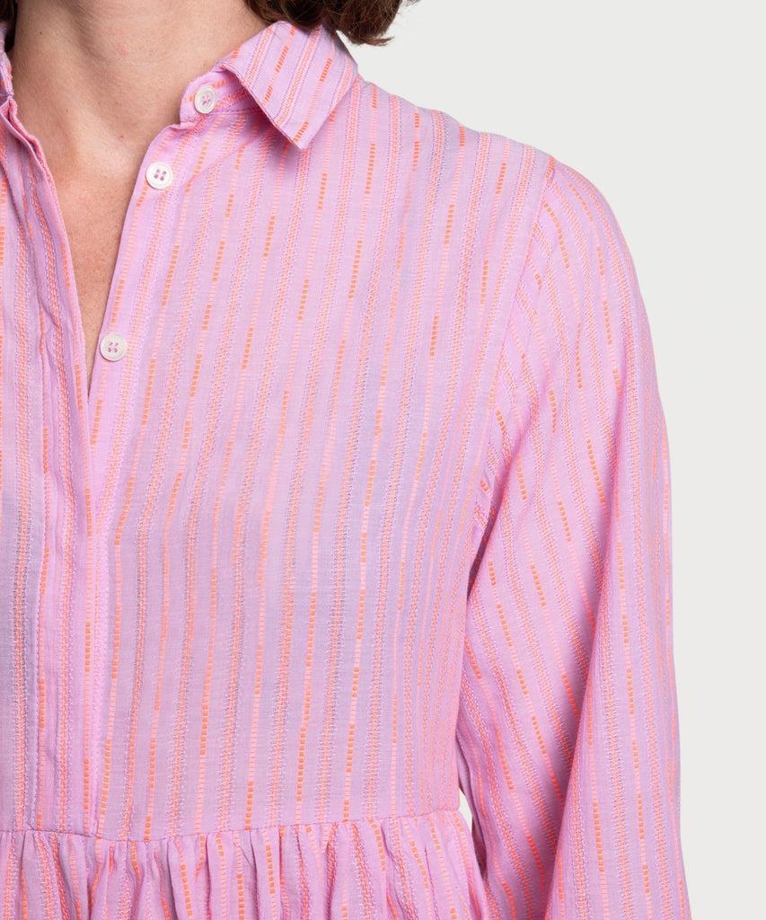 Boheme Relaxed Short Shirt Dress Miaki Swiss Made Womenswear