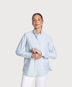 Relaxed Oxford Stripe Shirt Miaki Swiss Made Womenswear