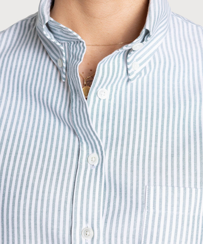 Relaxed Oxford Stripe Shirt Miaki Swiss Made Womenswear