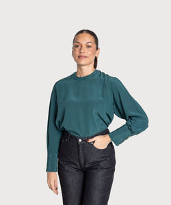 Longsleeve Silk Top Miaki Swiss Made Womenswear