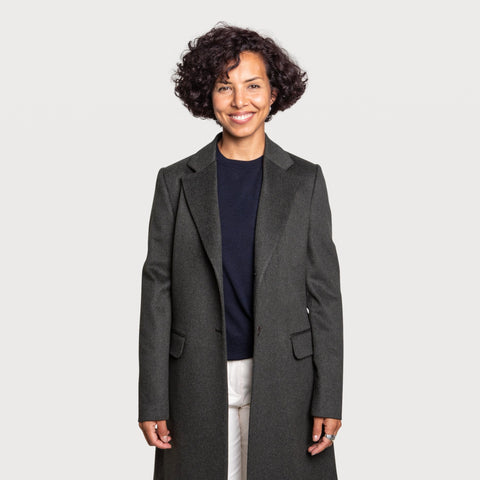 Olive / 34 Classic Coat Miaki Swiss Made Womenswear