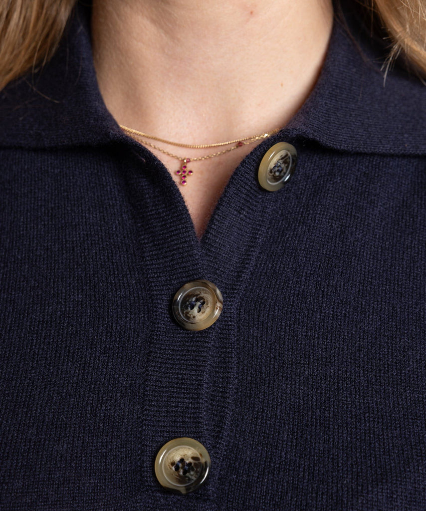 Knitted Polo Dress Miaki Swiss Made Womenswear