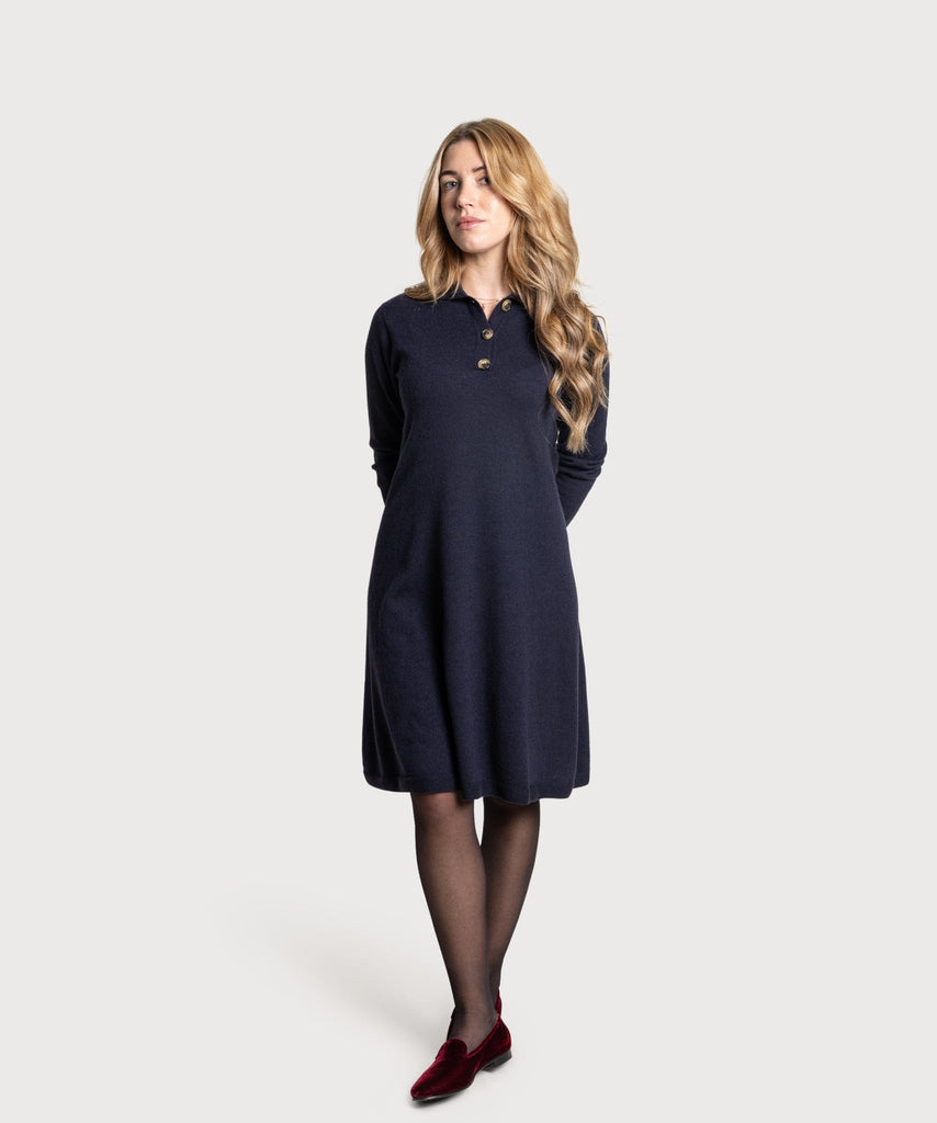 Knitted Polo Dress Miaki Swiss Made Womenswear