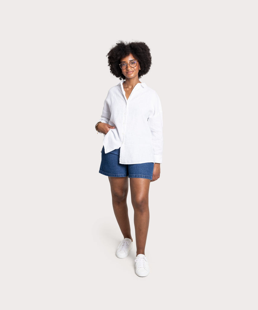 Oversized Linen Shirt Miaki Swiss Made Womenswear