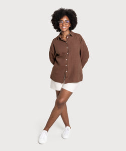 Oversized Linen Shirt Miaki Swiss Made Womenswear