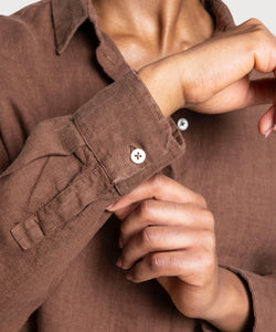 Oversized Linen Shirt Miaki Swiss Made Womenswear