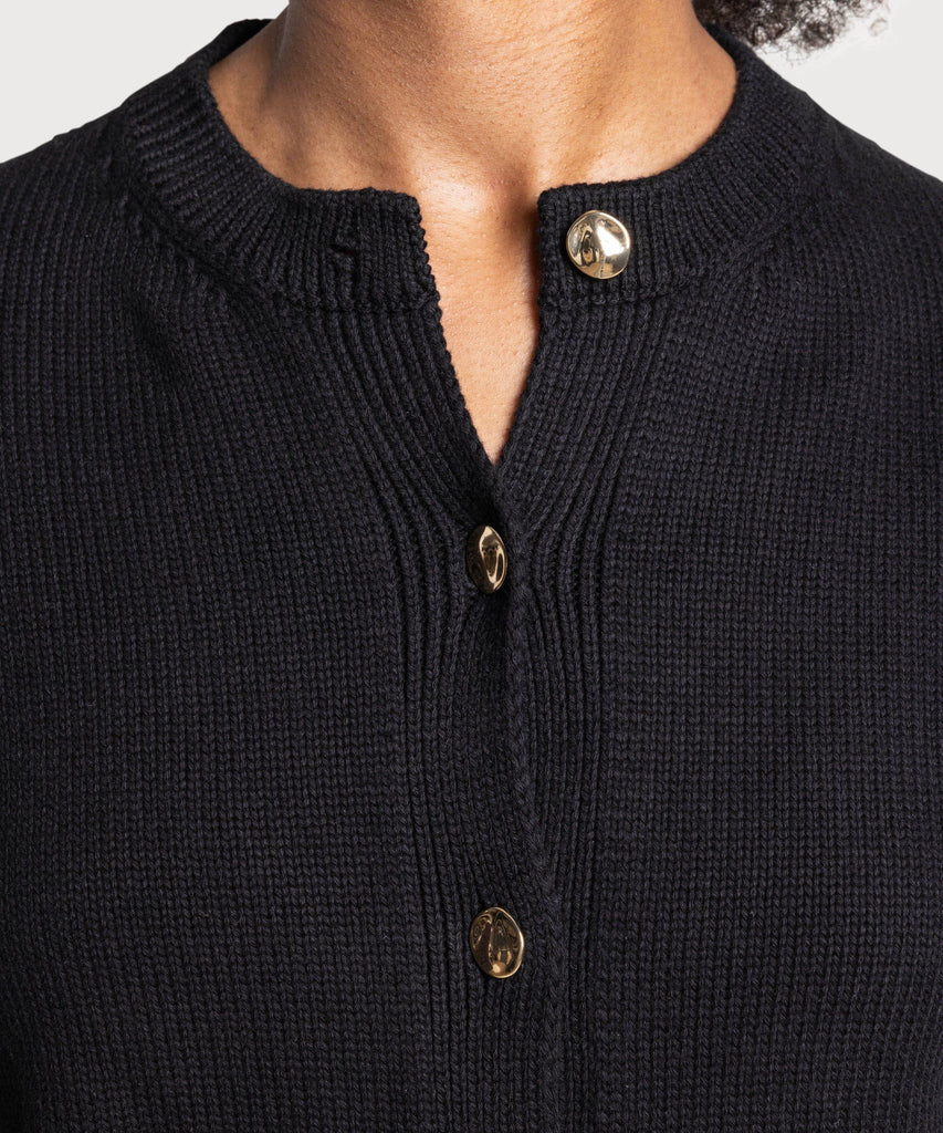 Knitted Cotton Pocket Cardigan Miaki Swiss Made Womenswear