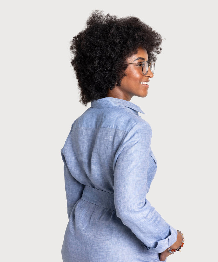 Linen Shirt Dress Miaki Swiss Made Womenswear