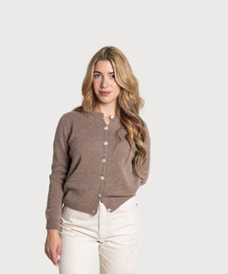 Light Brown / XS Cashmere Cardigan Miaki Swiss Made Womenswear