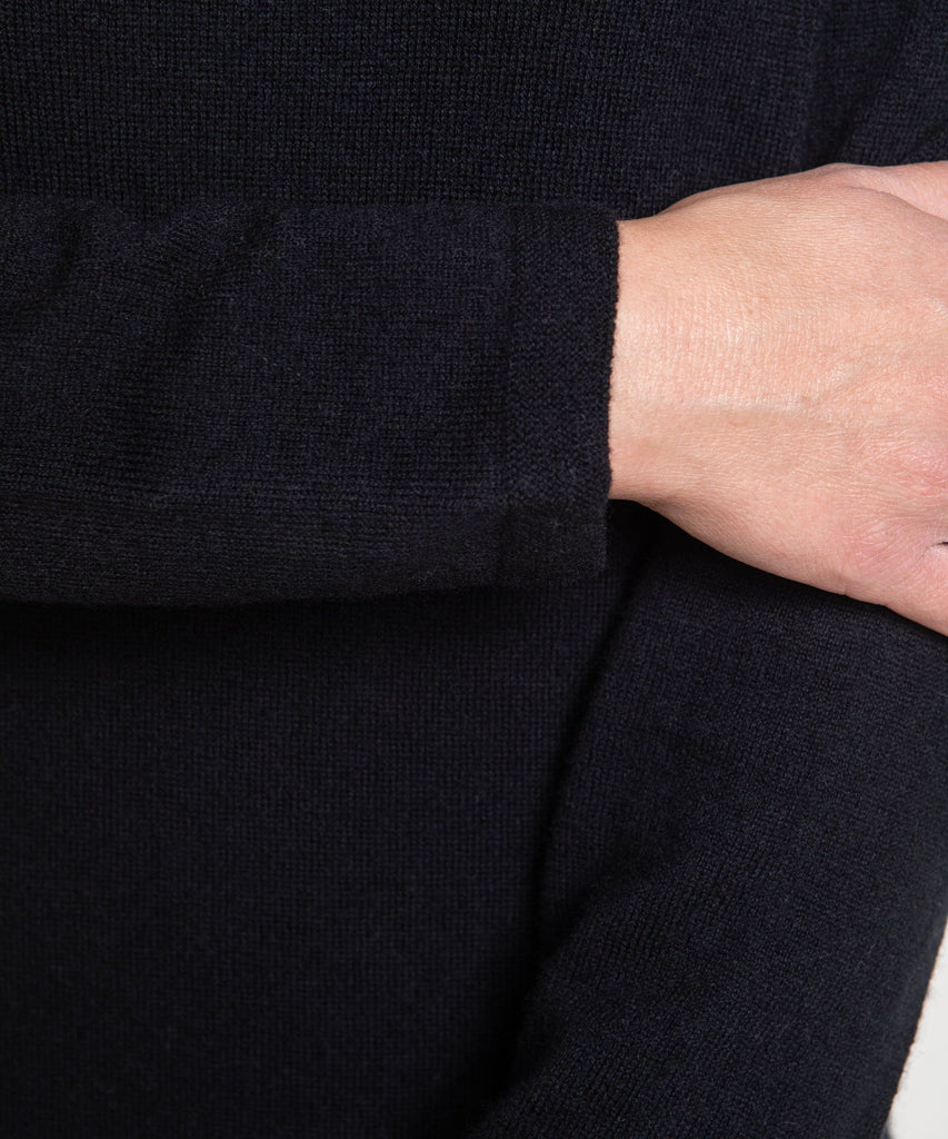 Long Knitted Wool Dress Miaki Swiss Made Womenswear