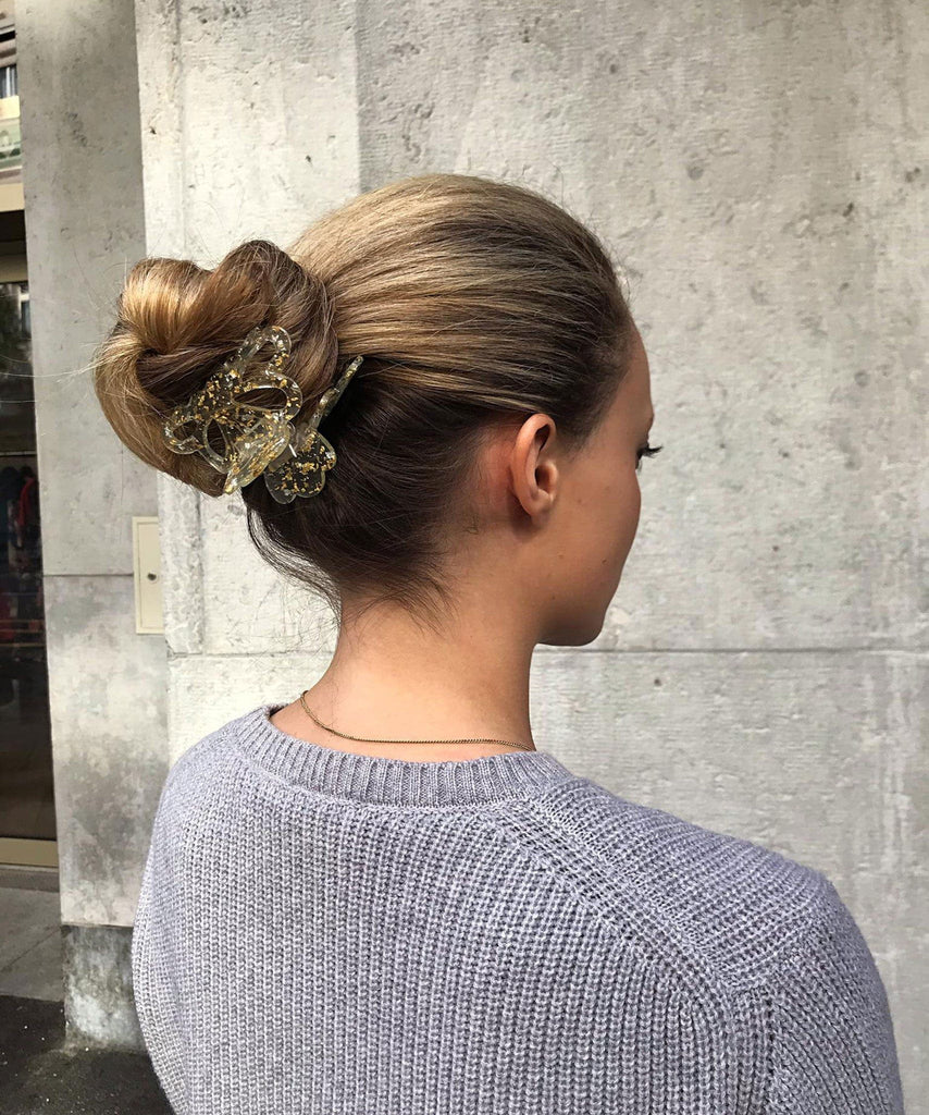 Clear Crown Claw Clip Miaki Swiss Made Womenswear