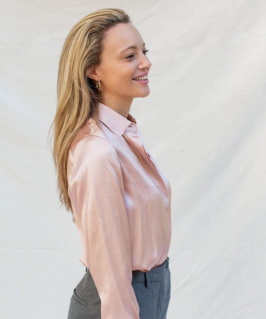 Satin Silk Blouse Miaki Swiss Made Womenswear