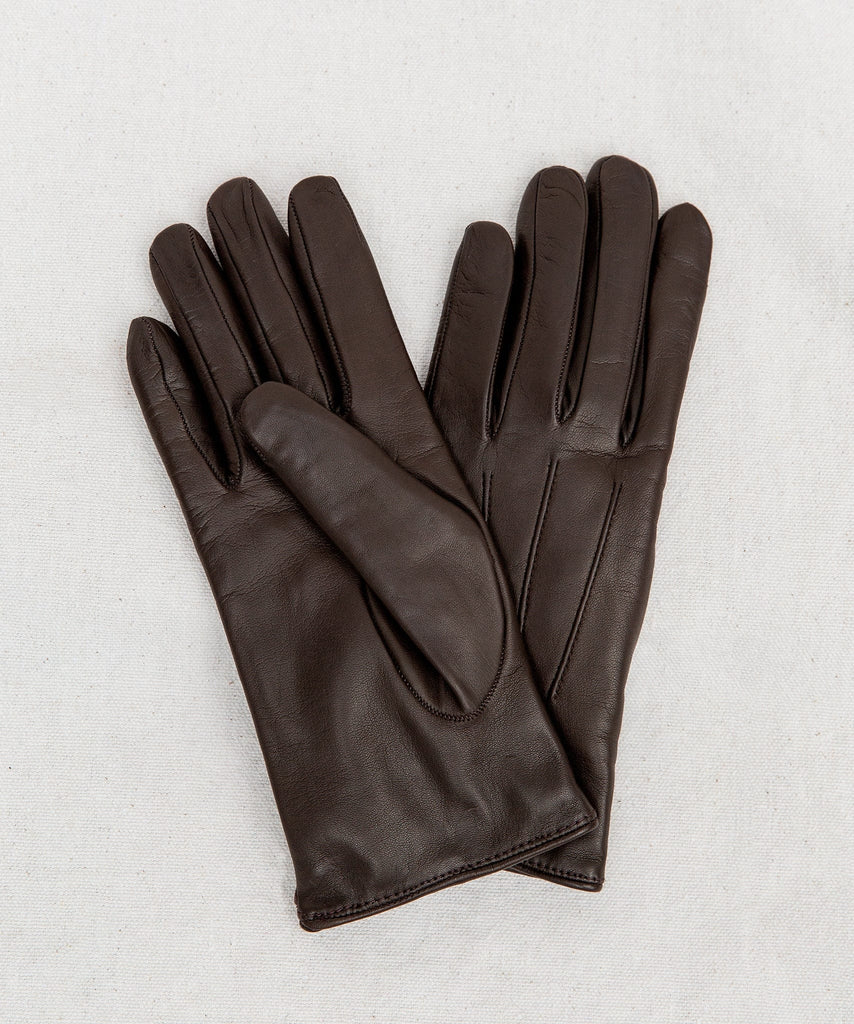 Marron / 7 Classic Nappa Gloves Miaki Swiss Made Womenswear