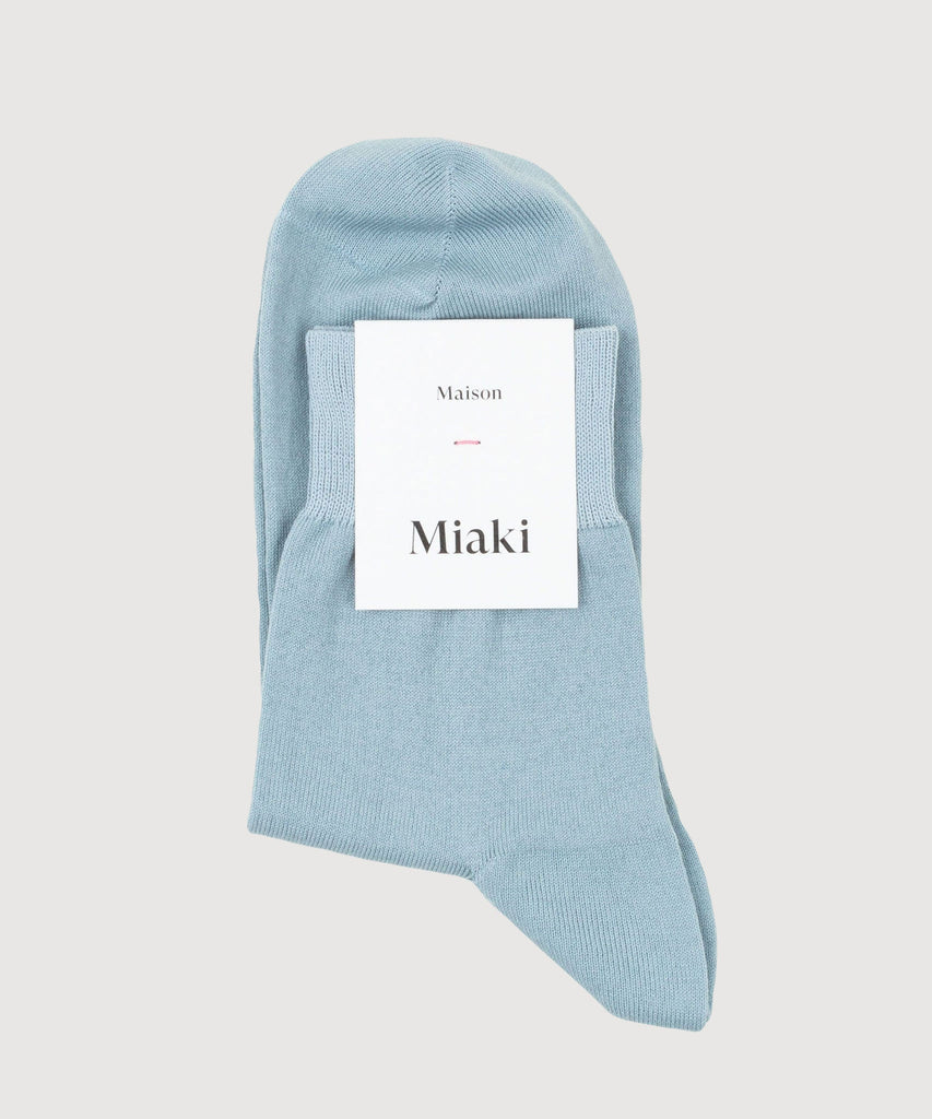 Light Blue / S Cotton Socks Miaki Swiss Made Womenswear