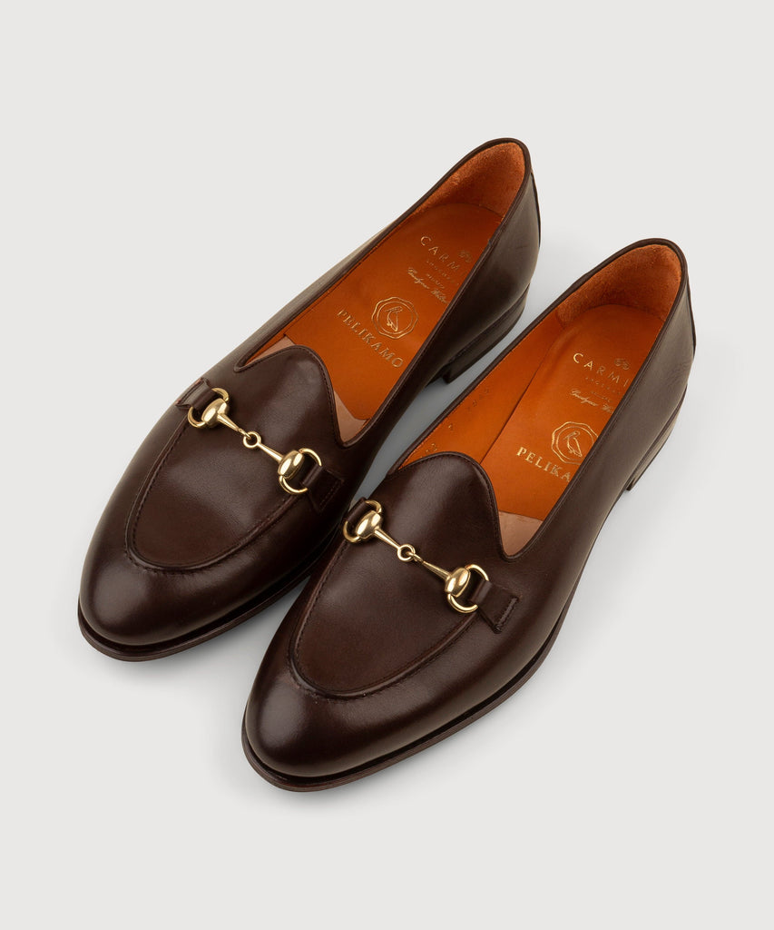 Brown / 36 Horsebit Loafer Miaki Swiss Made Womenswear