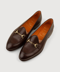 Brown / 36 Horsebit Loafer Miaki Swiss Made Womenswear