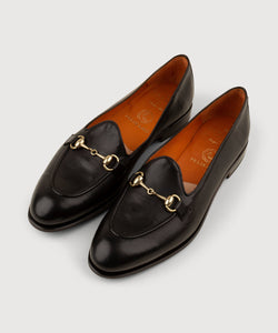Black / 36 Horsebit Loafer Miaki Swiss Made Womenswear