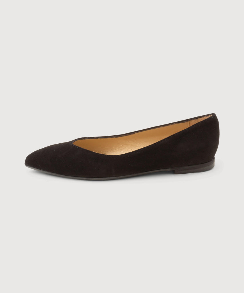 Suede Flat Slippers Miaki Swiss Made Womenswear