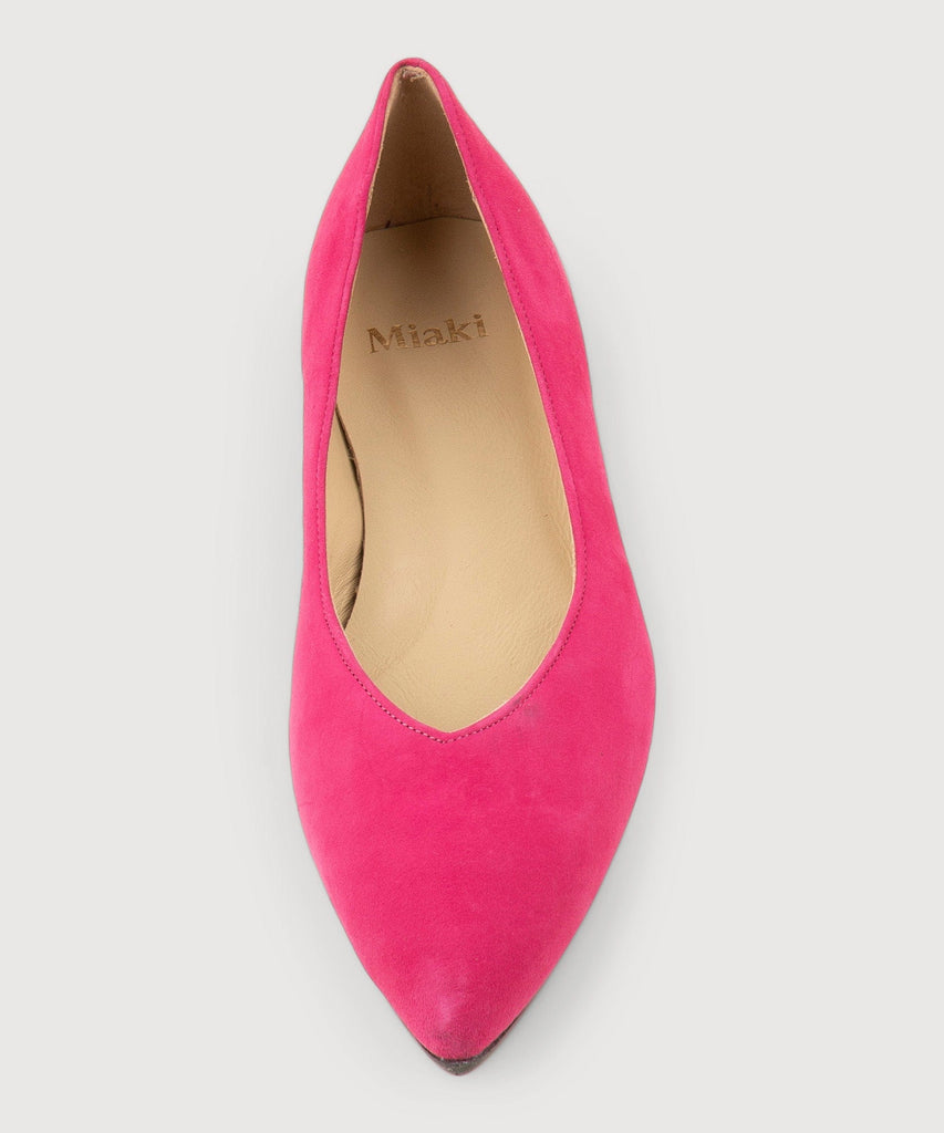 Suede Flat Slippers Miaki Swiss Made Womenswear