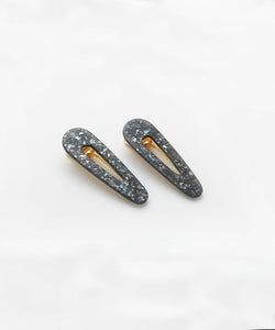 Black Glitter Clip Set Miaki Swiss Made Womenswear