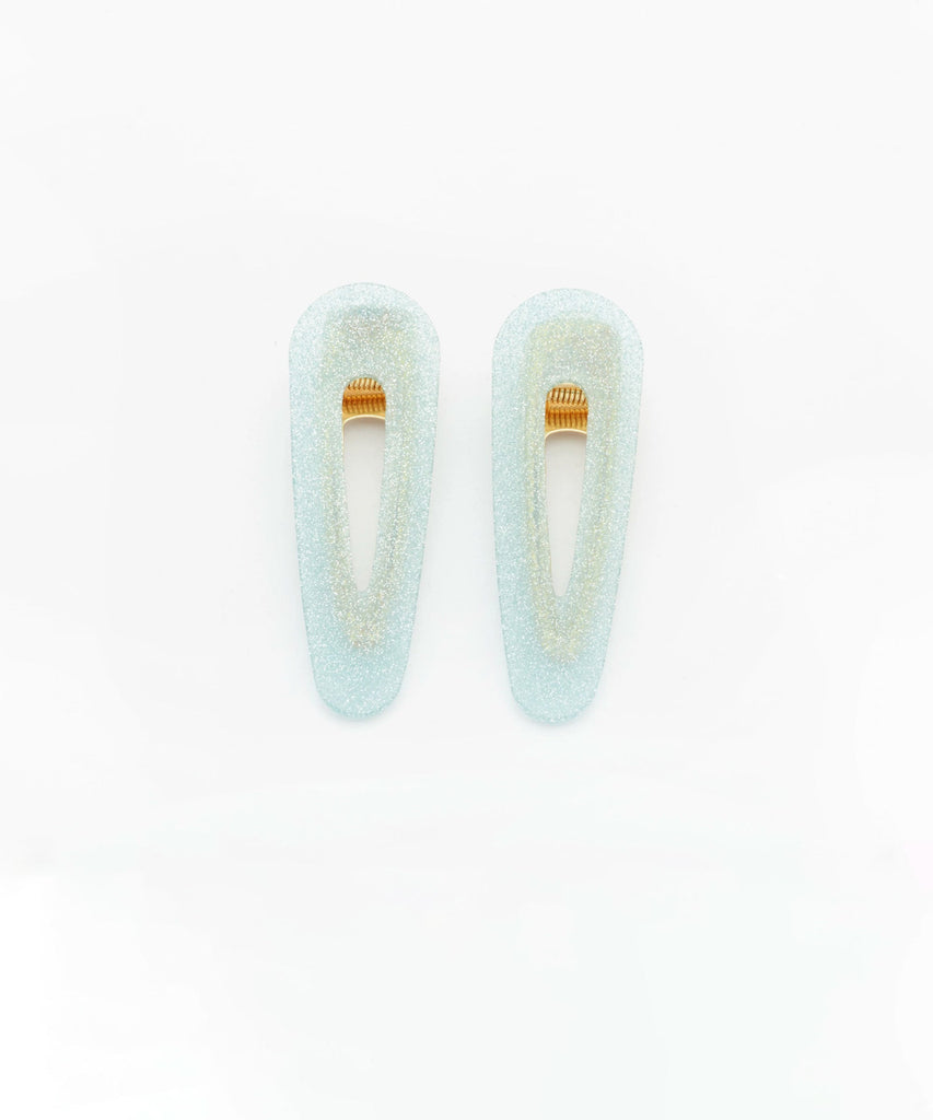 Blue Glitter Clip Set Miaki Swiss Made Womenswear