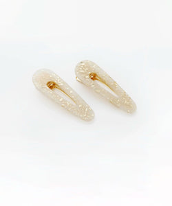 Gold Glitter Clip Set Miaki Swiss Made Womenswear