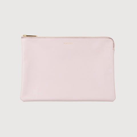 Rose Large Leather Pouch Miaki Swiss Made Womenswear