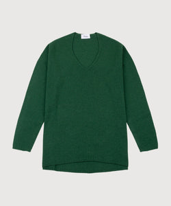 Green / S Light Cashmere Sweater Miaki Swiss Made Womenswear