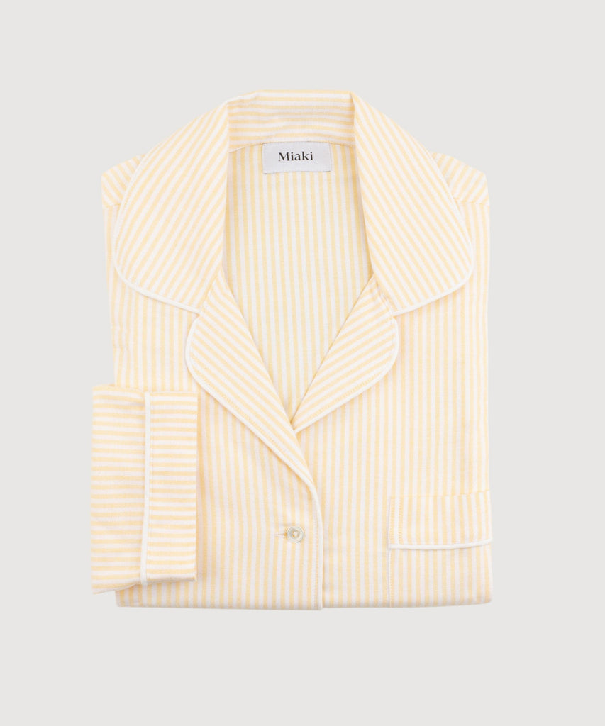 Striped Long Sleeve Pyjama Miaki Swiss Made Womenswear