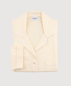 Striped Long Sleeve Pyjama Miaki Swiss Made Womenswear