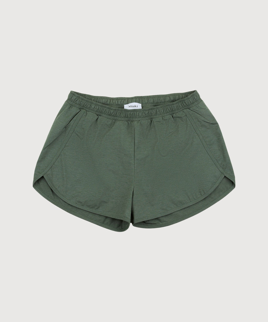 XS / Olive Running Shorts Miaki Swiss Made Womenswear