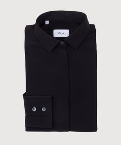 Black / 34 Silk Blouse Miaki Swiss Made Womenswear