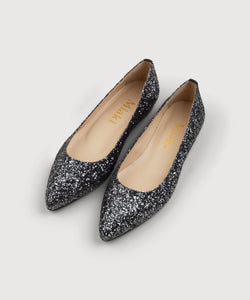 Grey / 36 Sparkle Slipper Miaki Swiss Made Womenswear