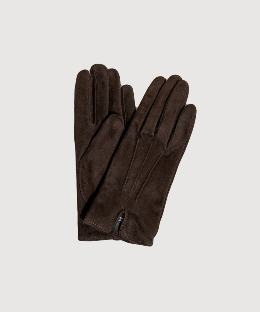 Brown / 7 Classic Suede Gloves Miaki Swiss Made Womenswear