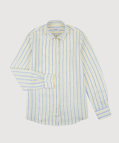 Striped Relaxed Linen Shirt