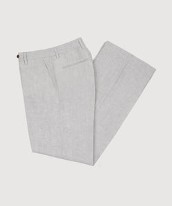 Wide Leg Linen Twill Trousers